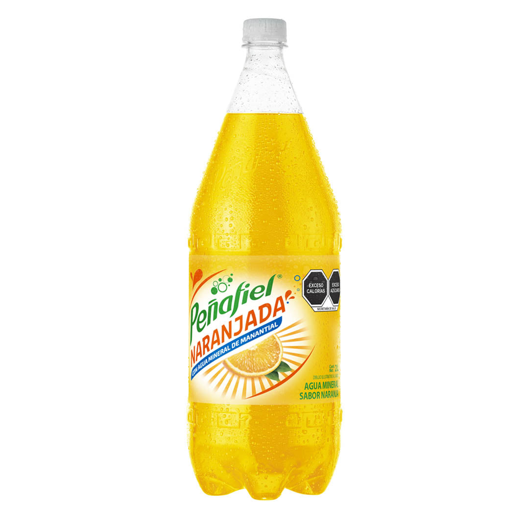 Agua Mineral Peñafiel Adas Naranja 2L