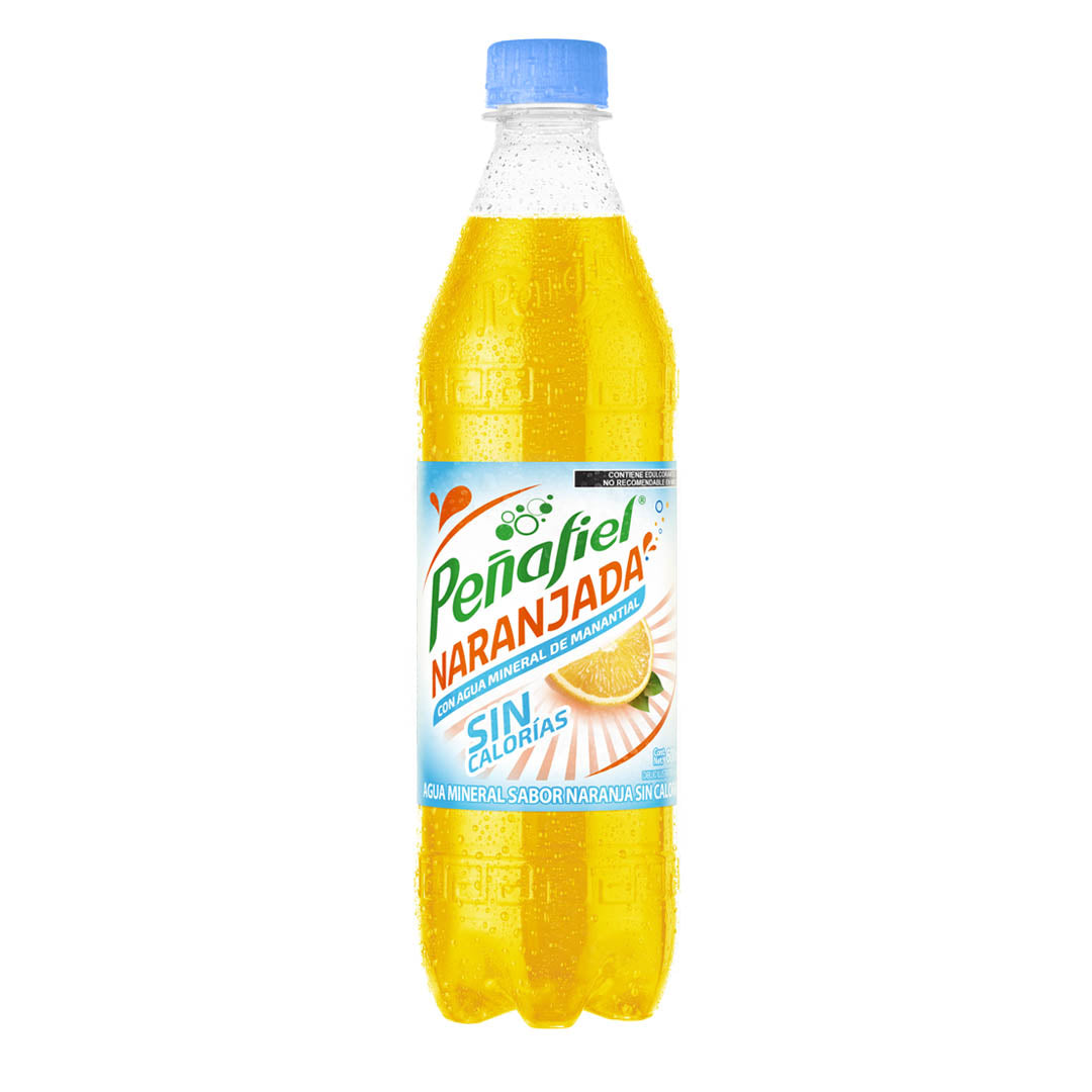 Agua Mineral Peñafiel Adas Naranjada Ligera de 600ml