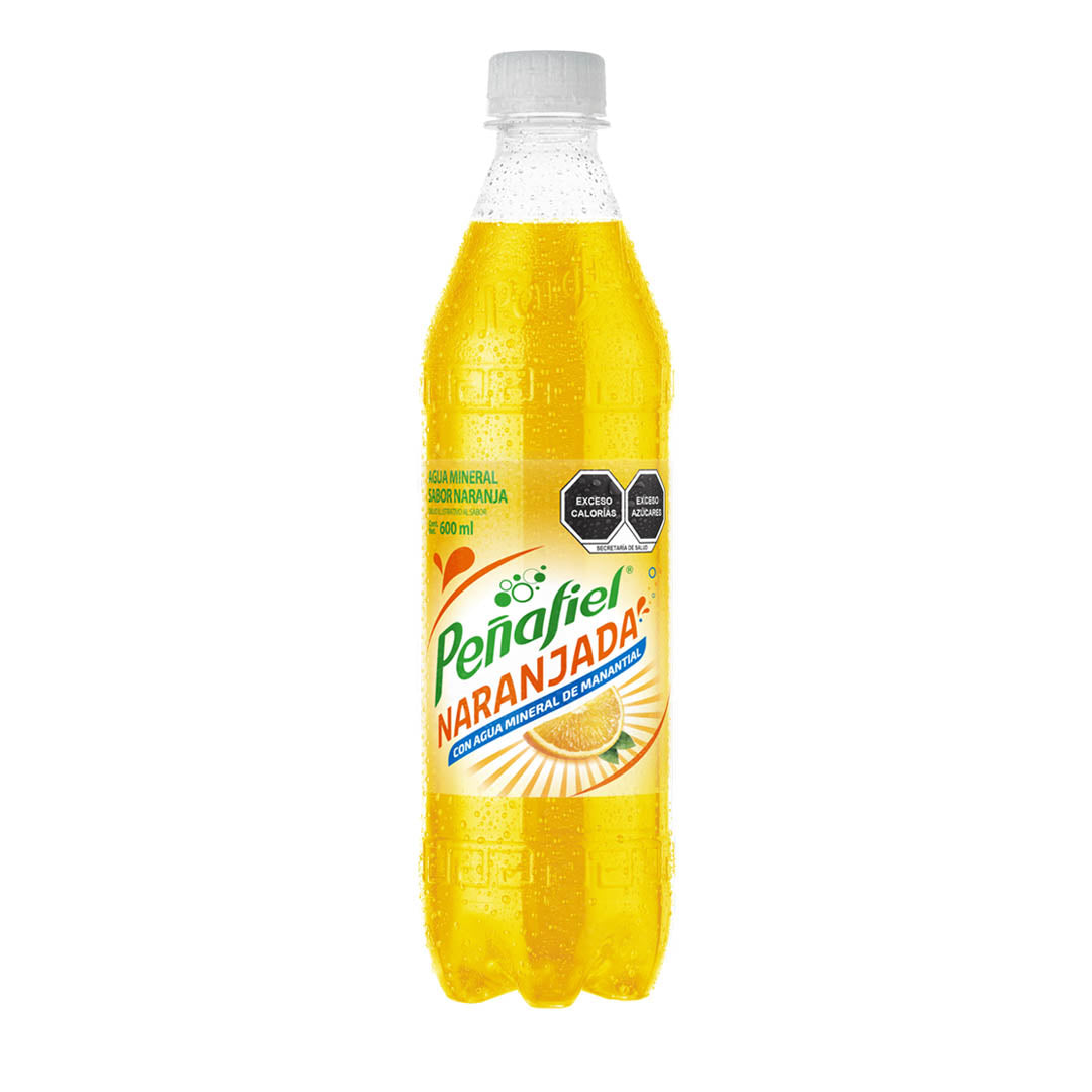 Agua Mineral Peñafiel Sabor Naranja de 600ml