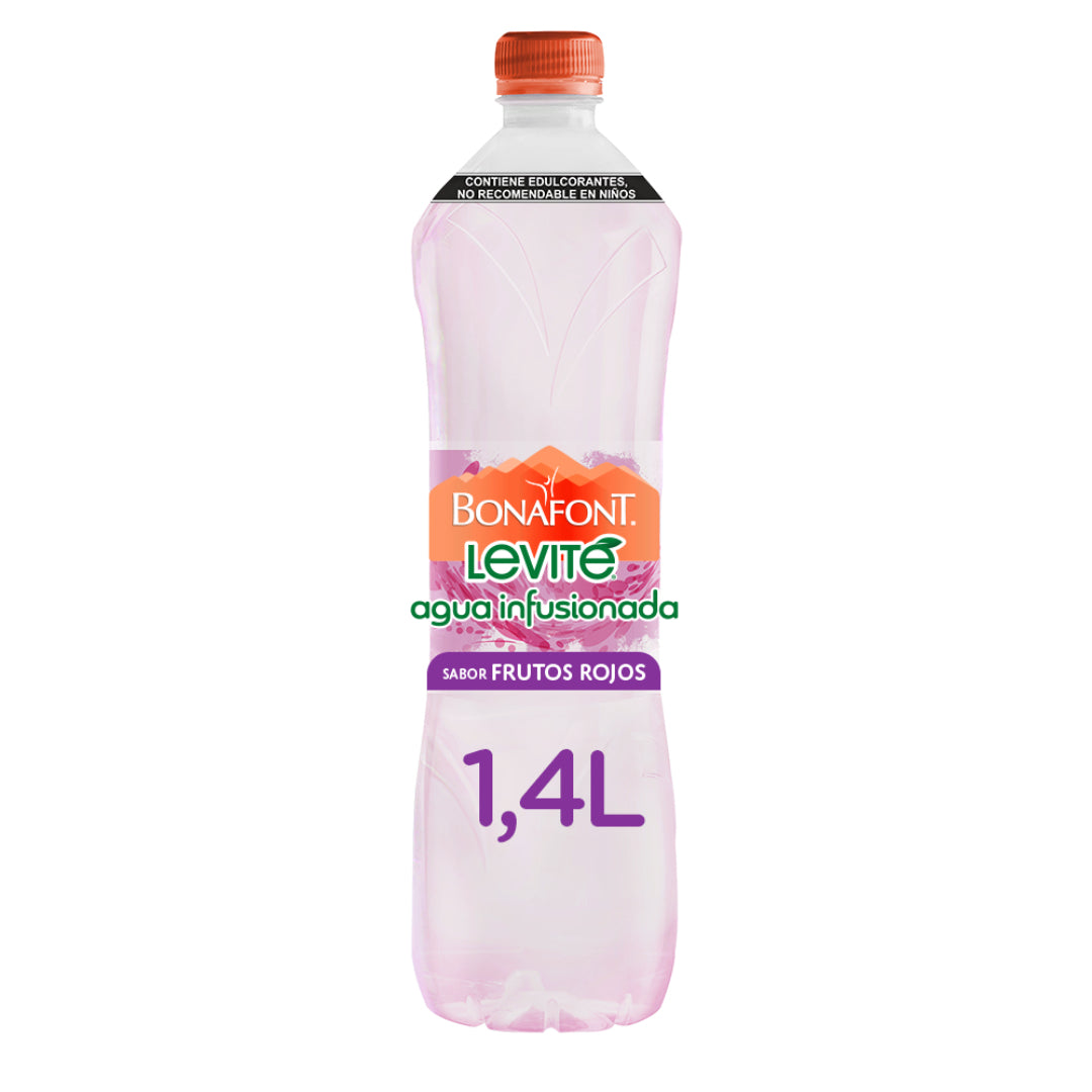 Agua Infusionada Bonafont Levité Frutos Rojos de 1.4L