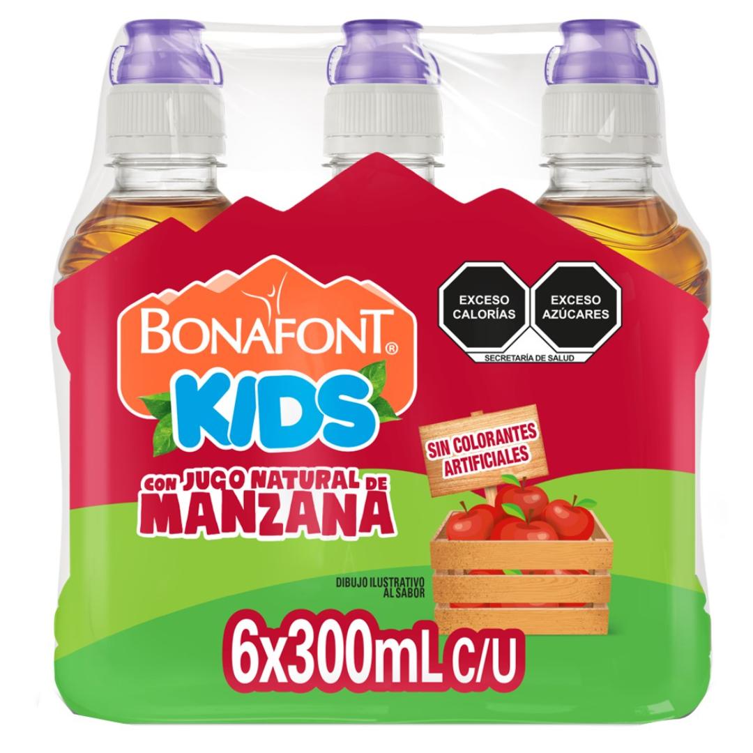 Agua Bonafont Kids Jugo Natural de Manza de 300ml