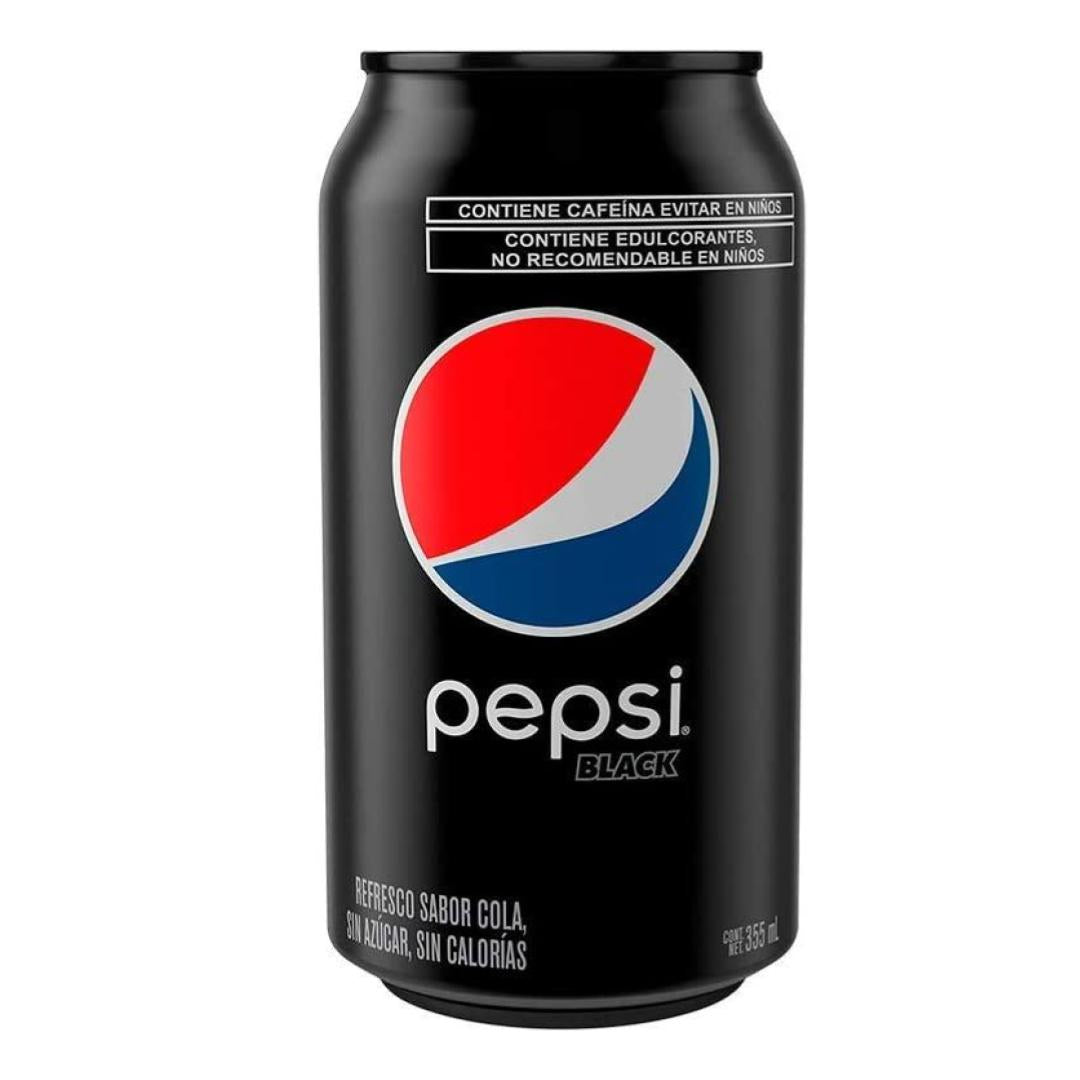 Refresco Pepsi Black sin Azúcar en lata de 355ml