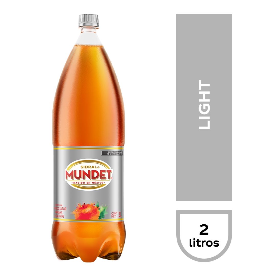 Refresco Sidral Mundet Light sabor Manzana de 2L
