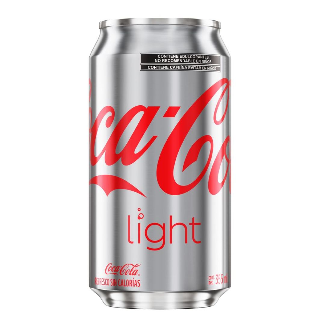 Refresco Coca Cola Light en lata de 355ml