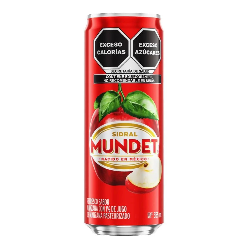Refresco Mundet sabor Manzana en lata de 355ml