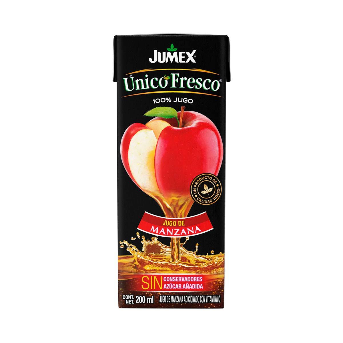 Jugo Jumex Único Fresco de Manzana de 200ml