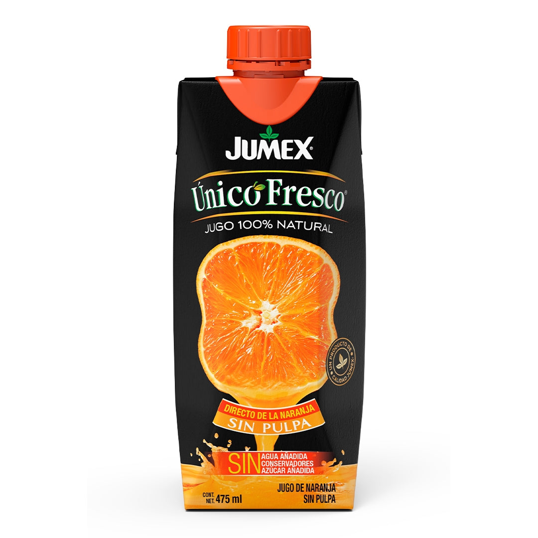 Jugo Jumex Único Fresco Naranja sin Pulpa de 475ml