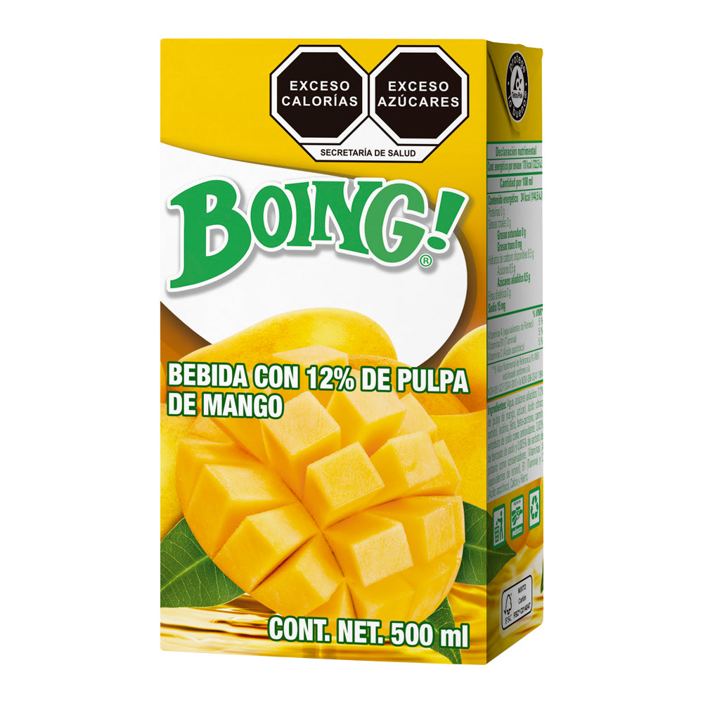 Bebida Boing de Pulpa de Mango de 500ml