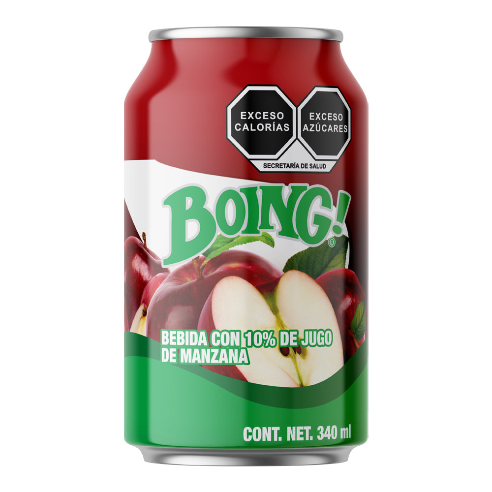 Bebida Boing con Pulpa de Manzana Lata de 340ml