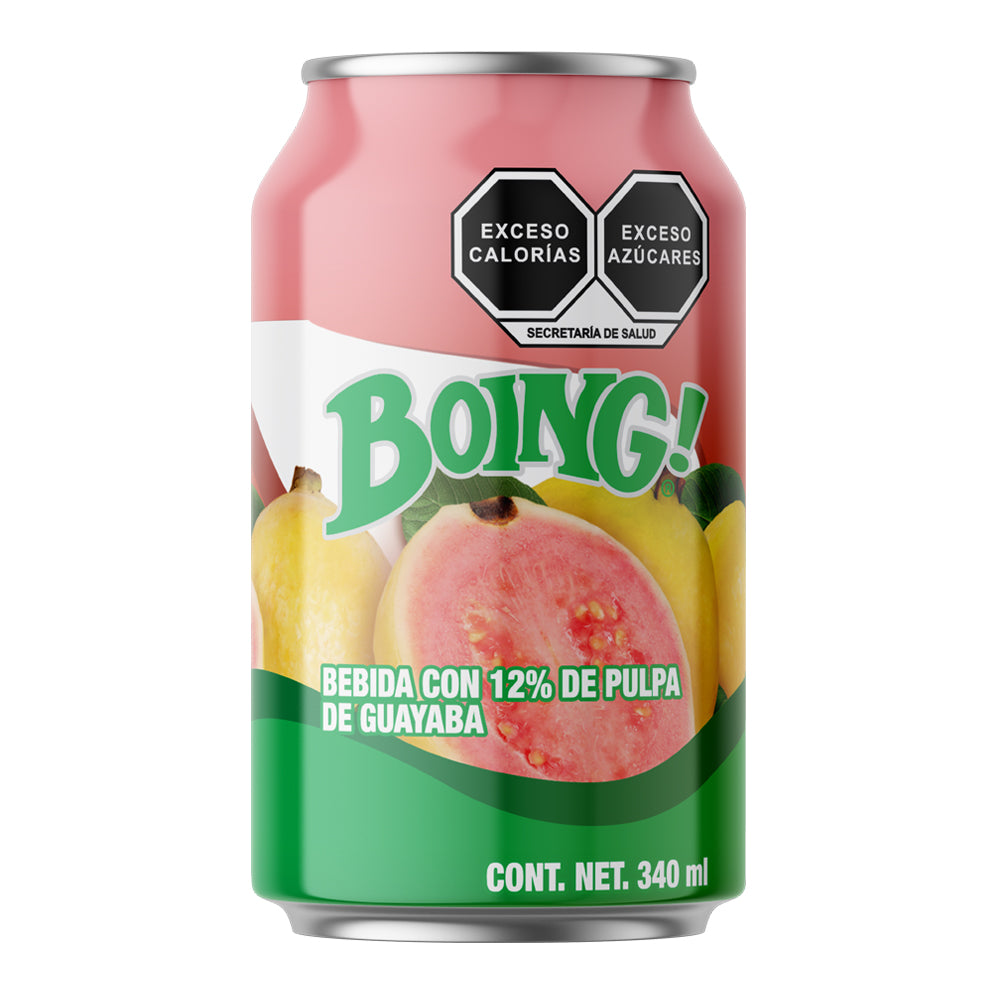 Bebida Boing con Pulpa de Guayaba en Lata de 340ml