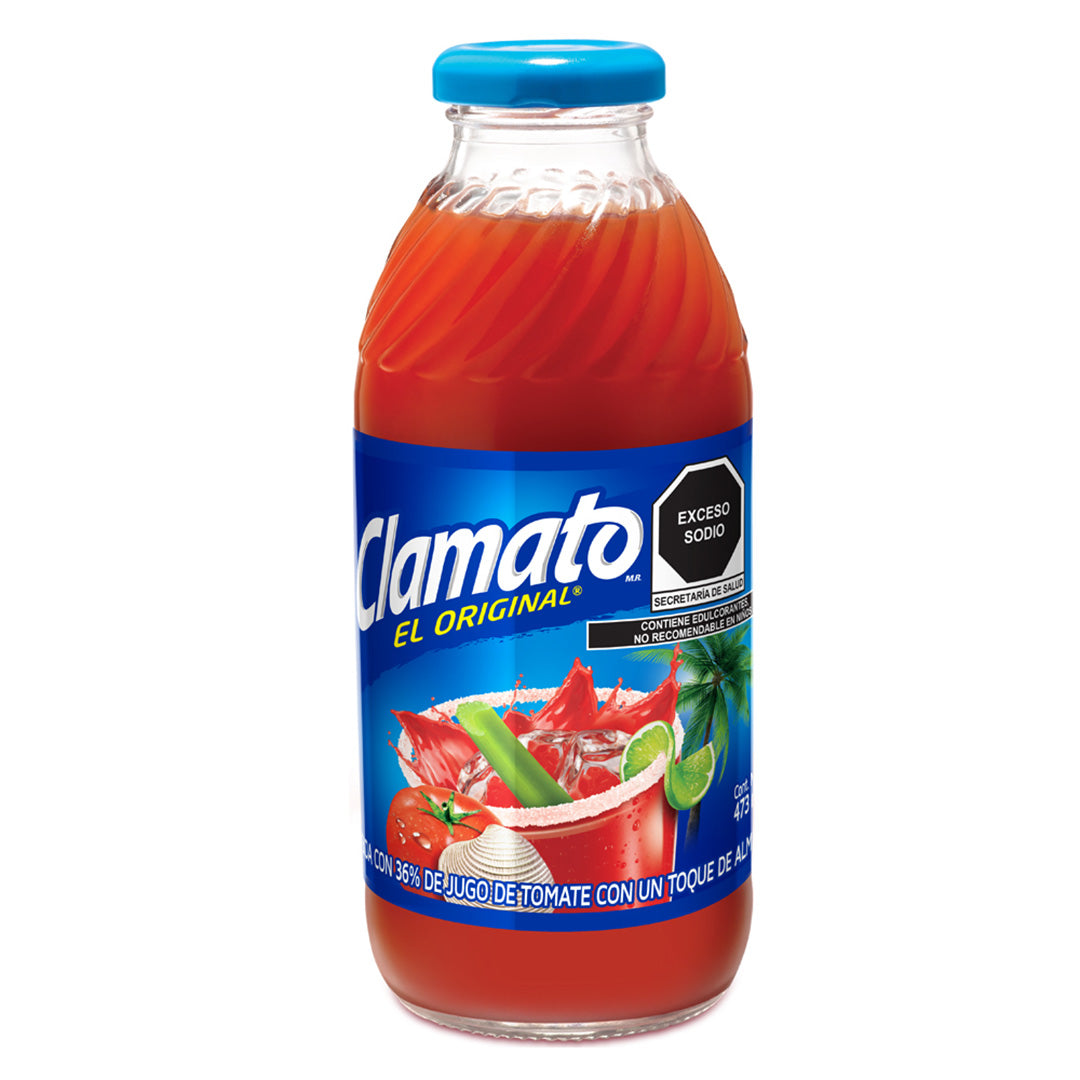 Jugo de Tomate y Almeja Clamato Original de 473ml