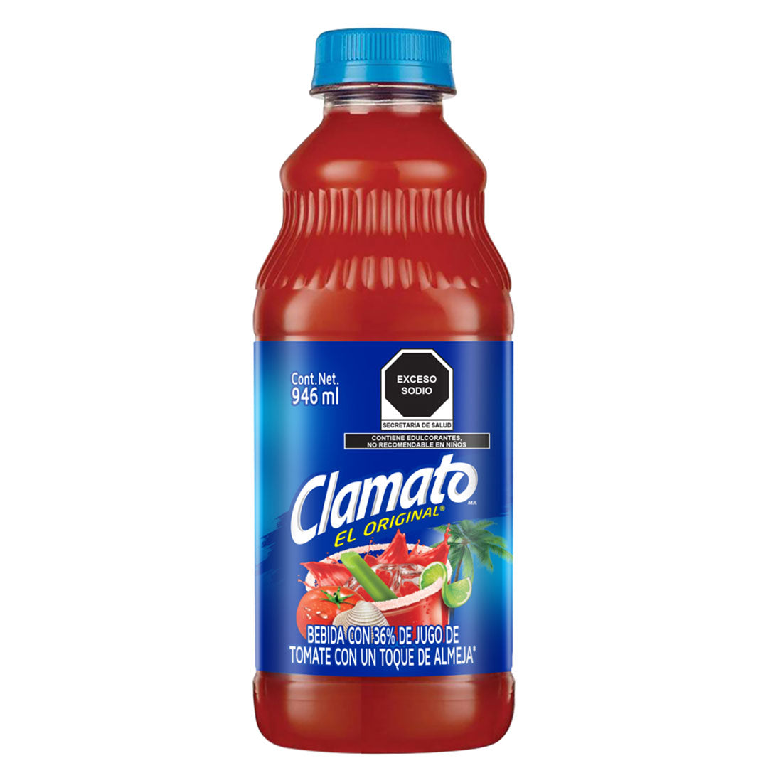 Jugo de Tomate y Almeja Clamato Original de 946ml