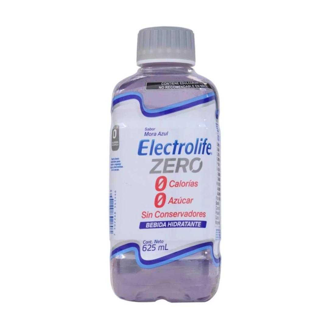 Suero Rehidratante Electrolife Zero Mora Azul de 625ml