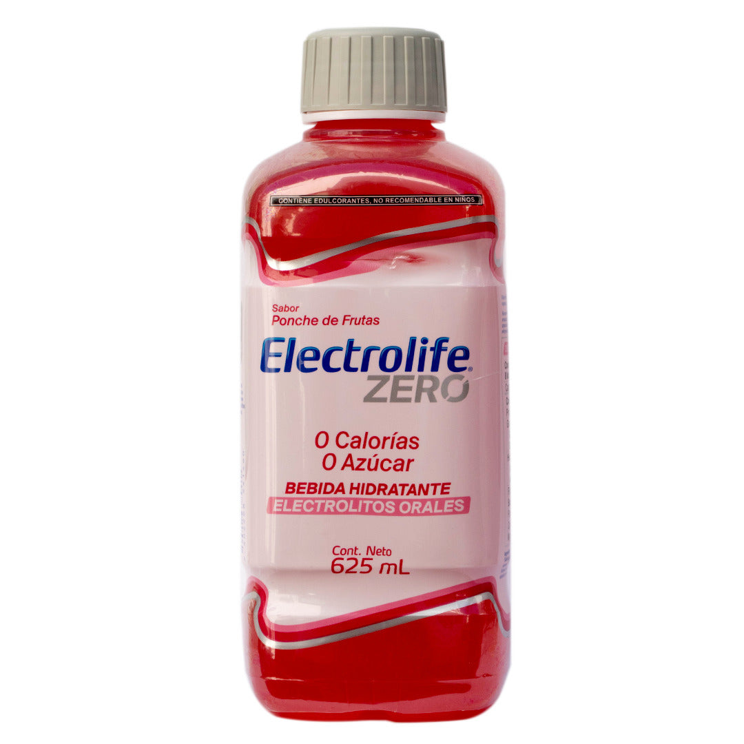Suero Rehidratante Electrolife Zero Ponche Frutas de 625ml