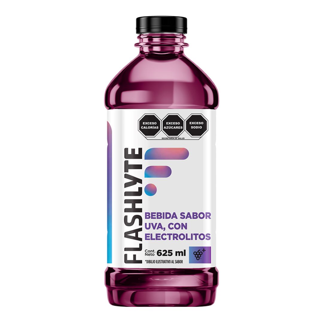 Bebida Hidratante Flashlyte sabor Uva de 625ml