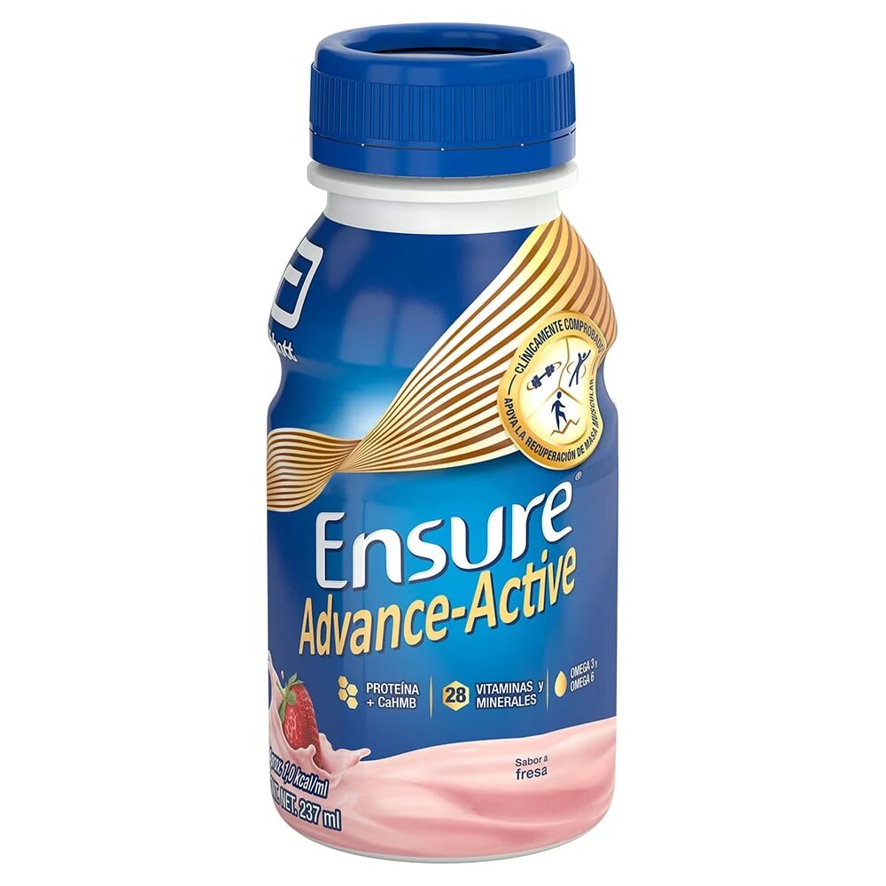 Suplemento Alimenticio Ensure Advance sabor Fresa de 237ml