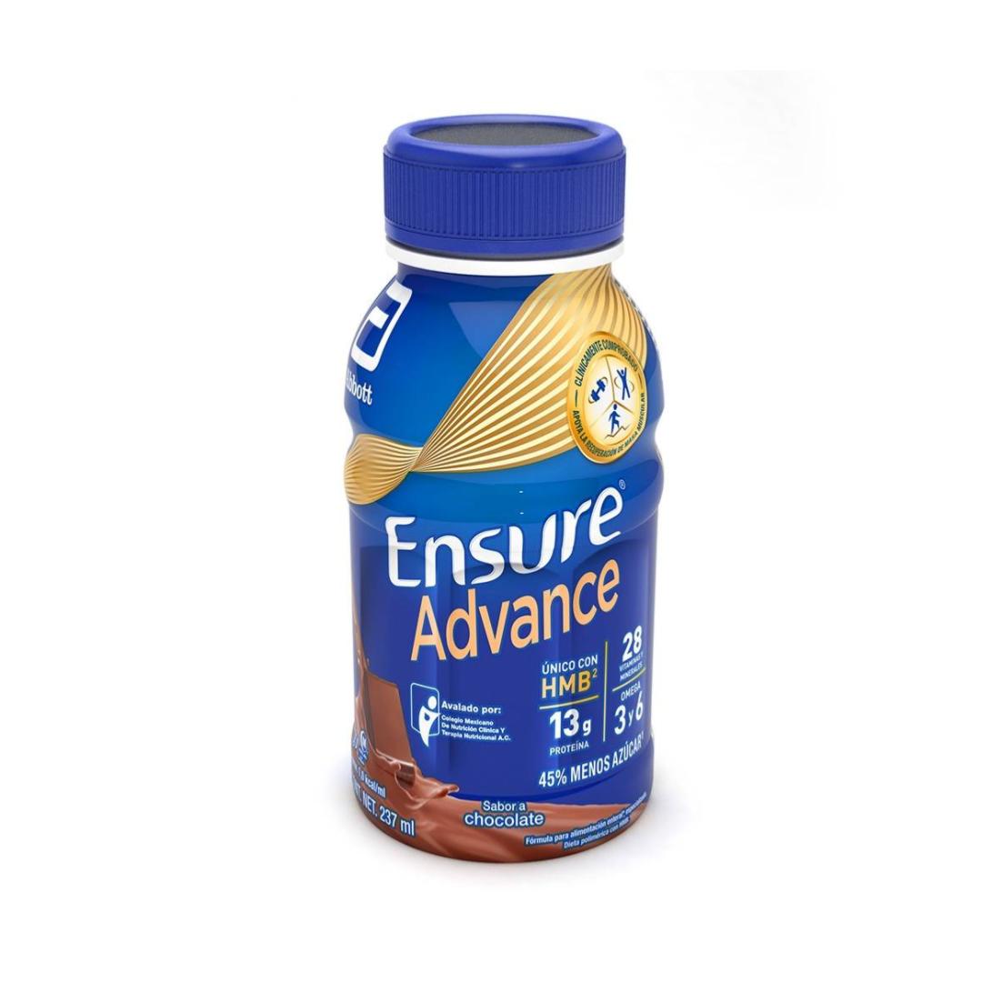 Suplemento Alimenticio Ensure Advance sabor Chocolate de 237ml