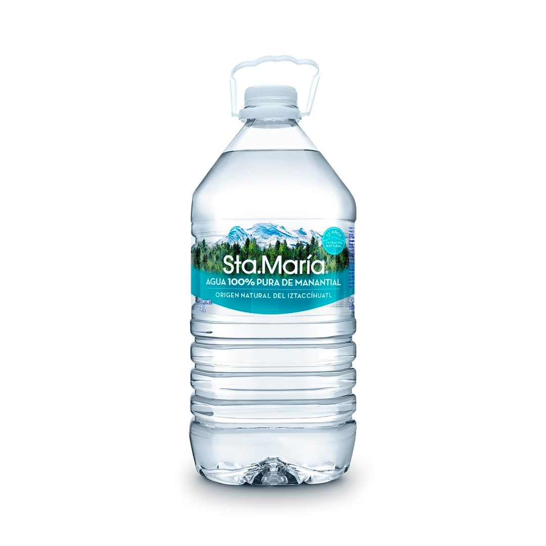 Agua de Manantial Sta. María de 4L