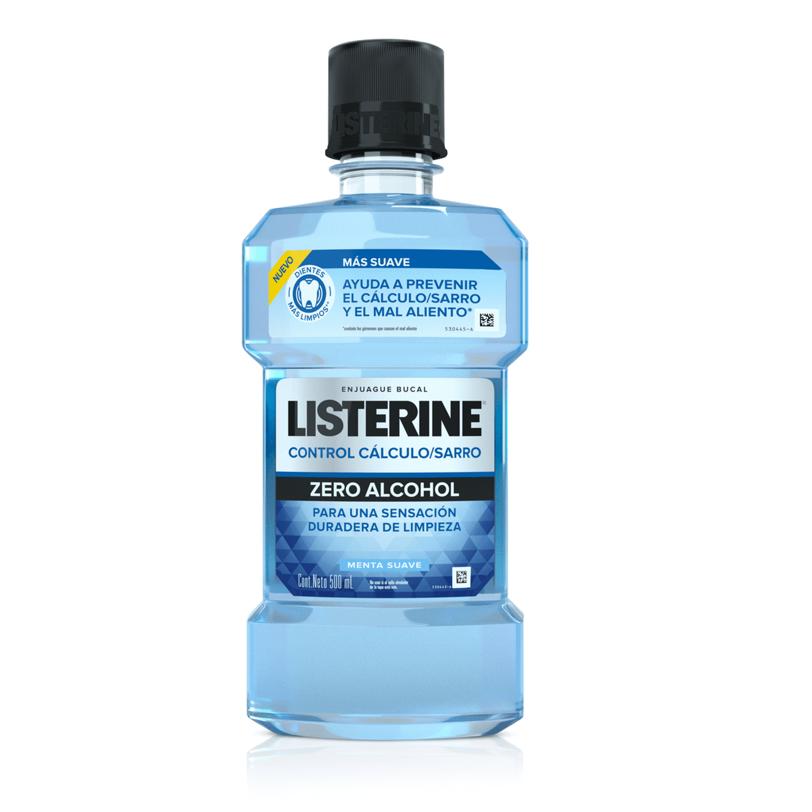 Enjuague bucal Listerine Control Cálculo Zero menta suave 500 ml