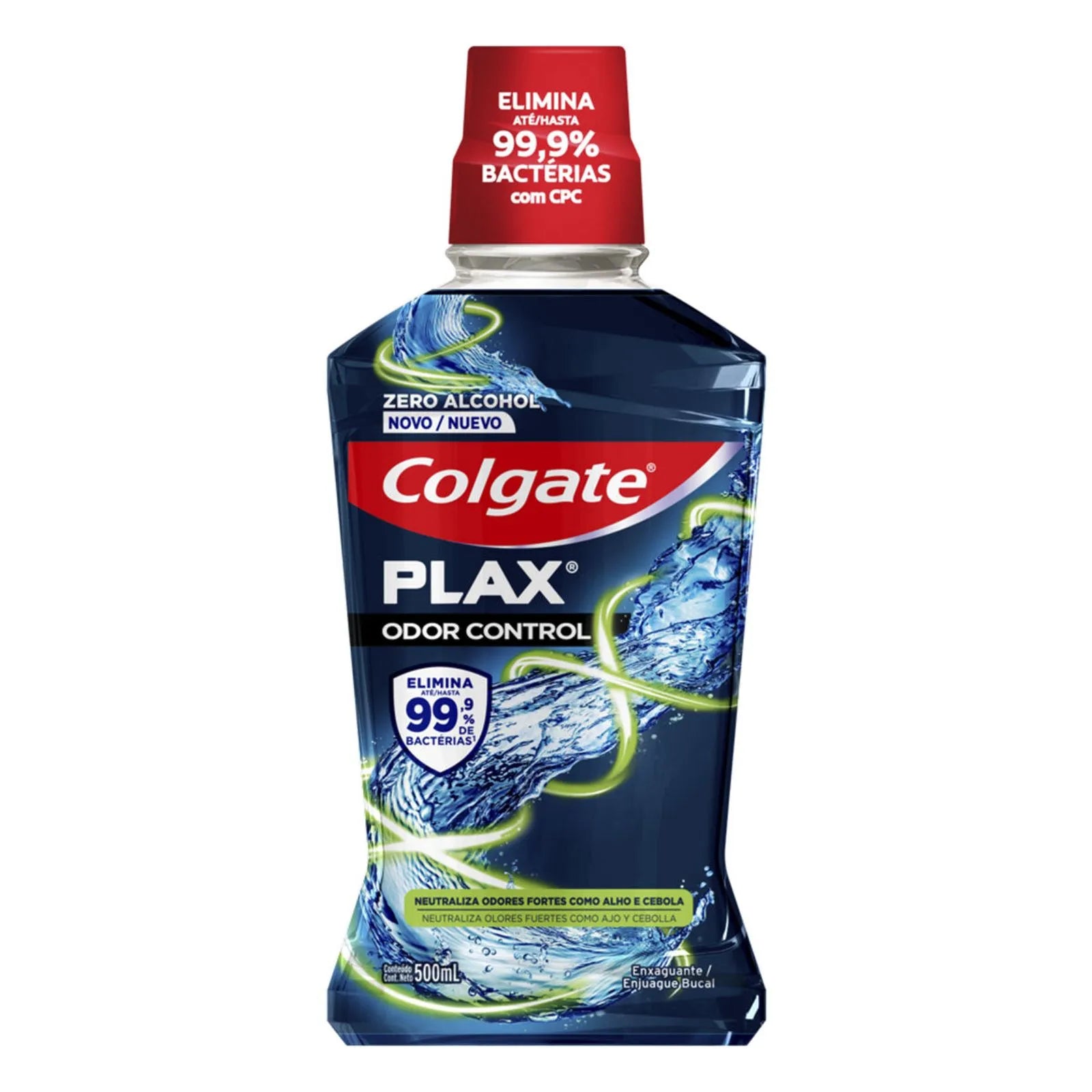 Enjuague bucal Colgate Plax Odor Control 12 Horas de Protección Zero Alcohol 500 ml