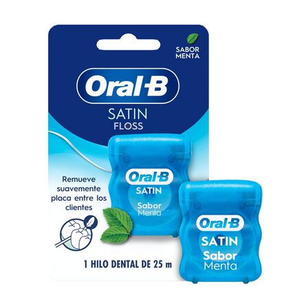 Hilo dental Oral-B SatinFloss menta 25 m