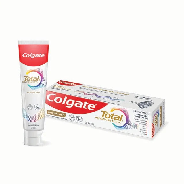 Pasta Dental Colgate Total Original Mint Prevención Activa Anticaries con Flúor 150 ml