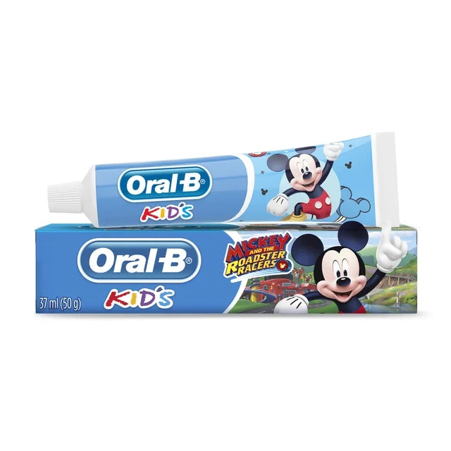 Pasta dental anticaries Oral-B Kid's para niños sabor chicle 50 gr