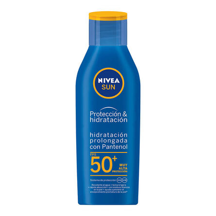 Protector solar corporal NIVEA SUN Protect & Moisture resistente al agua con fps 50+ 200 ml