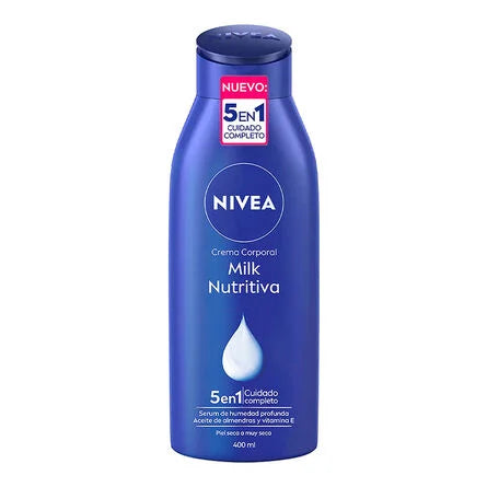 Crema corporal Nivea Milk Nutritiva 400 ml