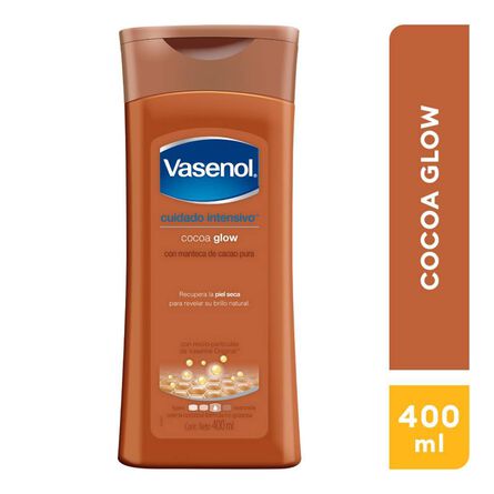 Crema corporal Vasenol cuidado intensivo cocoa glow 400 ml