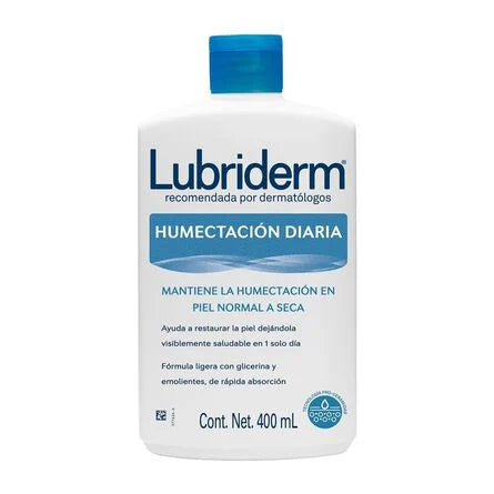Crema corporal Lubriderm Humectación Diaria piel normal a seca 400 ml