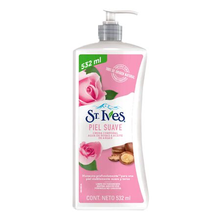 Crema corporal St. Ives agua de rosas 532 ml