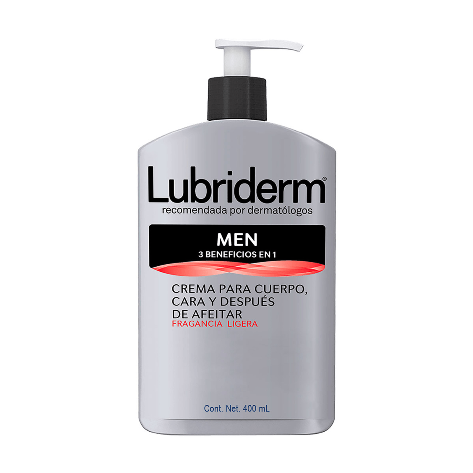 Crema corporal Lubriderm Men con fragancia 400 ml
