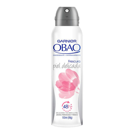 Desodorante antitranspirante Garnier Obao frescura piel delicada para dama en spray 150 ml
