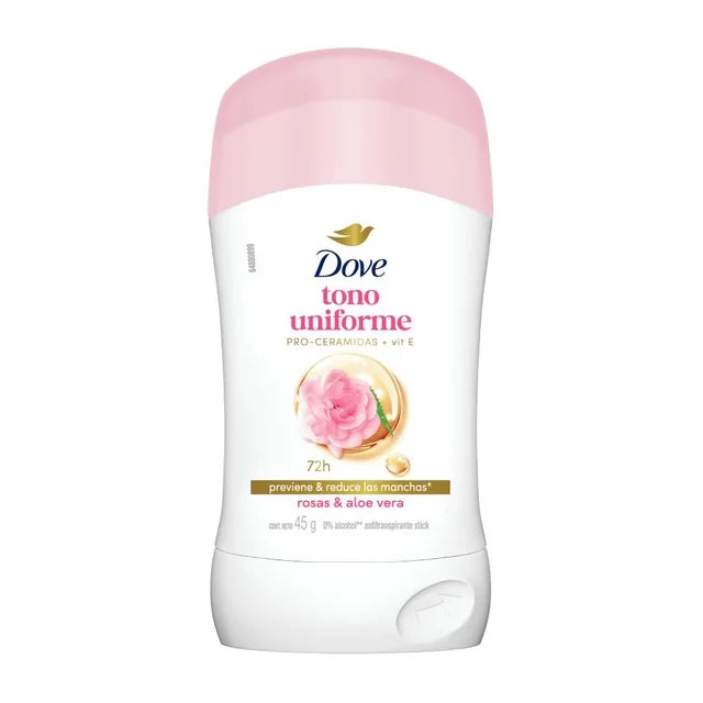 Antitranspirante Dove dermo aclarant skin calming en barra para dama 45 gr