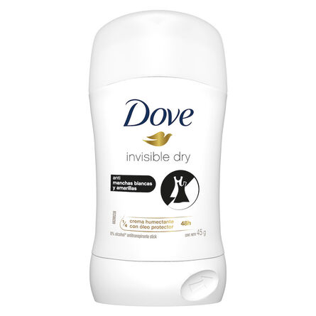 Antitranspirante Dove invisible dry en barra para dama 45 gr