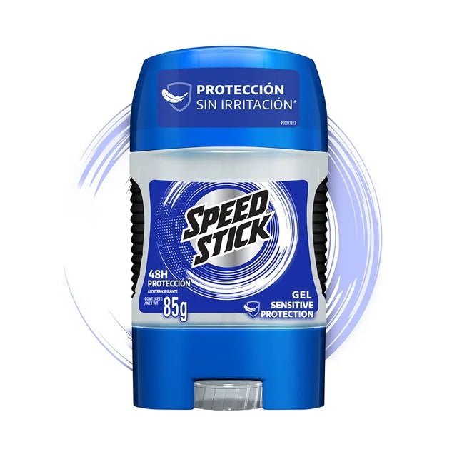 Desodorante Hombre Men Speed Stick Sensitive Protection Antitranspirante en Gel 85 gr