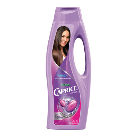 Shampoo Caprice Especialidades Fuerza Acti-Ceramidas Cabello Hidratado, con Movimiento y Brillo 750 ml