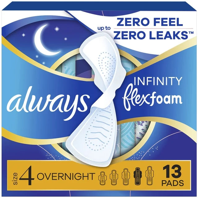 Pads Always Infinity Toalla nocturna talla 4, 13 pz
