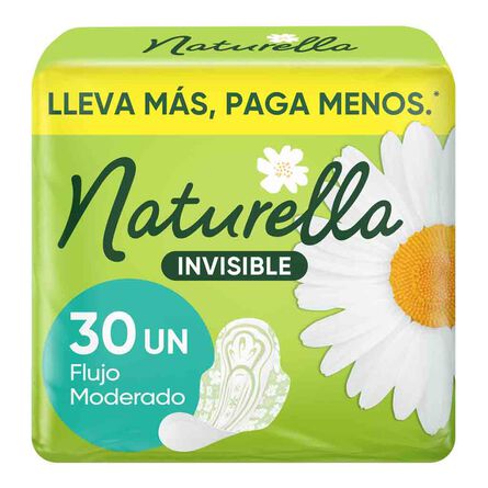 Toallas Femeninas Naturella Invisible 30 pz