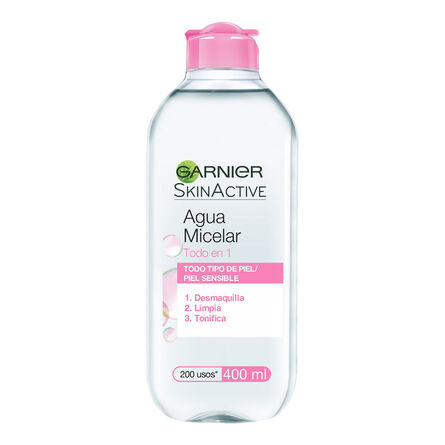 Agua micelar Garnier skin active todo en 1 piel sensible 400 ml