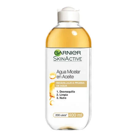 Agua micelar Garnier skin active en aceite 400 ml