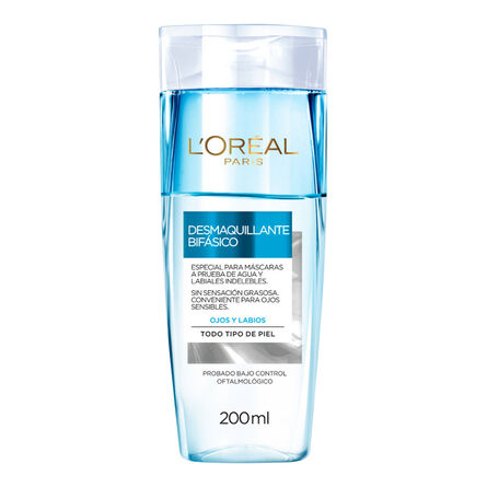 Desmaquillante bifásico L'Oréal dermo expertise para todo tipo de piel 200 ml