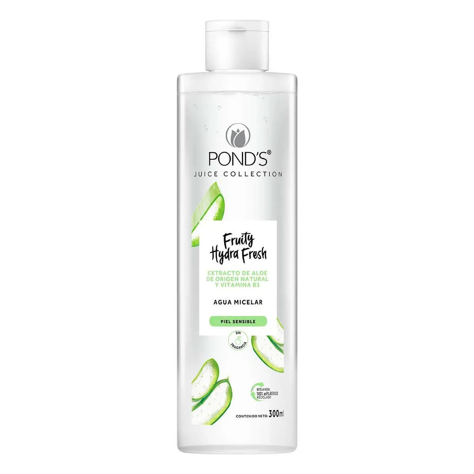 Agua micelar Pond's Fruity Hydra Fresh piel sensible aloe 300 ml