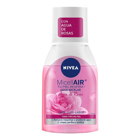 Agua micelar desmaquillante NIVEA Agua de Rosas para todo tipo de piel 100 ml