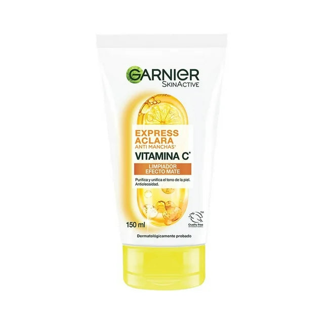 Limpiador facial Garnier skin active express aclara tono uniforme 148 gr