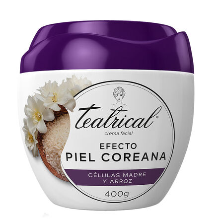 Crema facial Teatrical efecto Piel Coreana de 400 gr