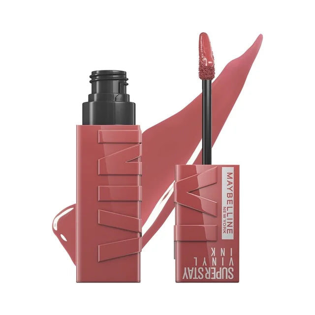 Labial líquido brillante de larga duración, Maybelline Superstay Vinyl Ink tono Cheeky 35, 4.2ml