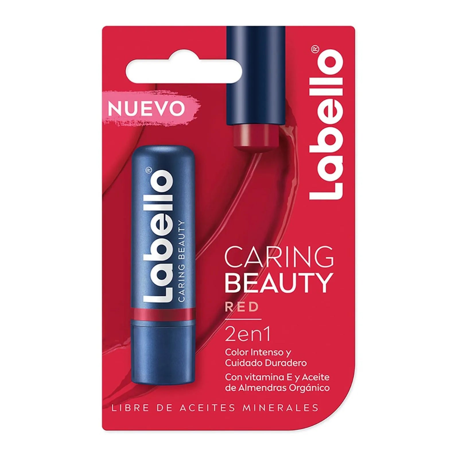 Bálsamo labial Labello Caring Beauty red 4.8 gr