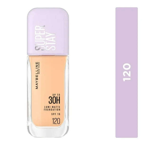 Base de maquillaje Maybelline Superstay Lumi Matte tono 120, 40 ml